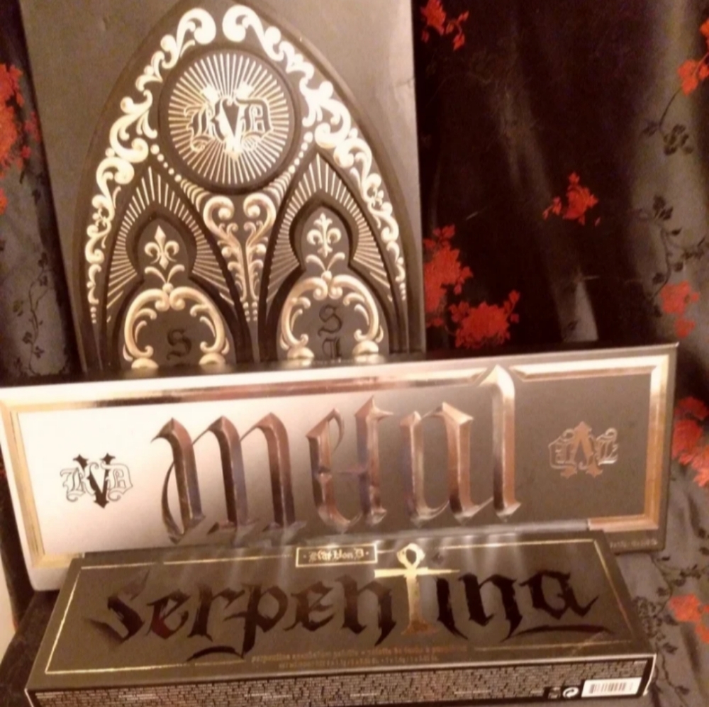 KVD Original 3 palette lot BNIB Saint Sinner Serpentina Metal Matte